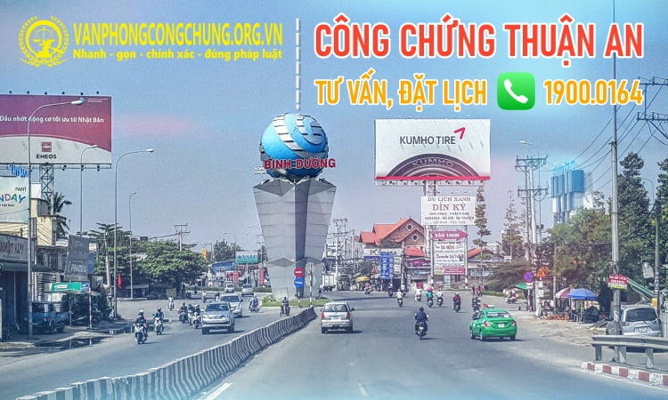 Dịch vụ công chứng tại Thuận An - Bình Dương