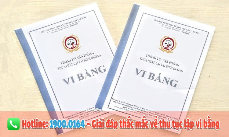 Thừa phát lại lập vi bằng Bình Dương