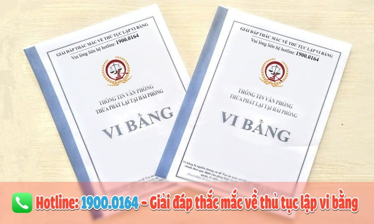 Thừa phát lại lập vi bằng Hải Phòng