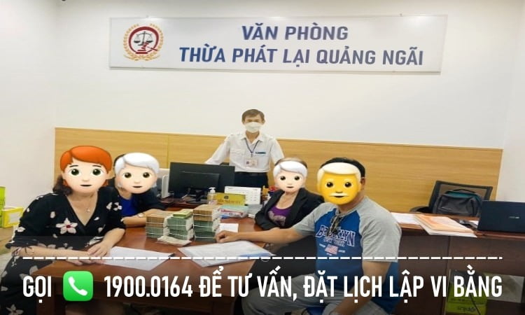 Số điện thoại của Văn phòng Thừa phát lại Quảng Ngãi