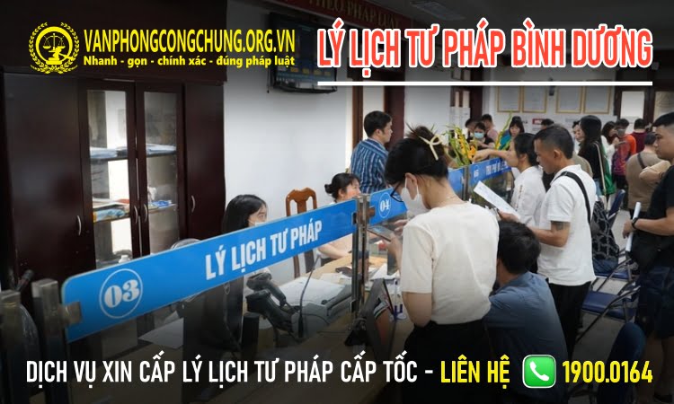 Dịch vụ xin cấp phiếu lý lịch tư pháp ở Bình Dương