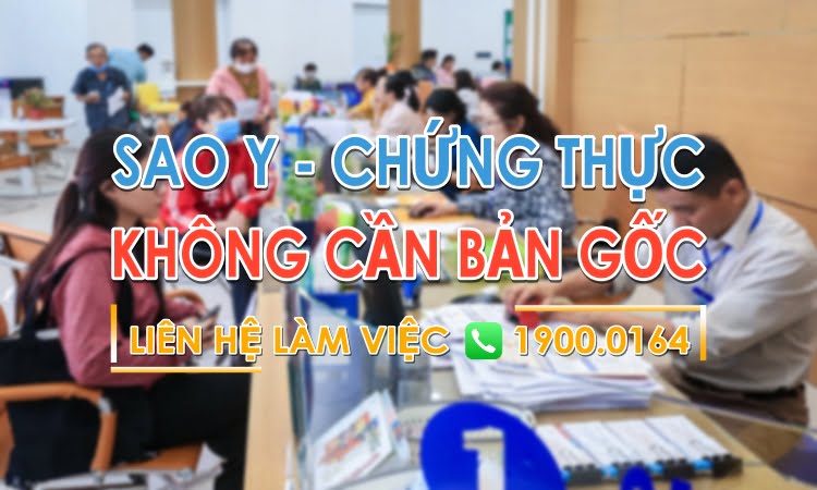 Dịch vụ sao y công chứng không cần bản gốc