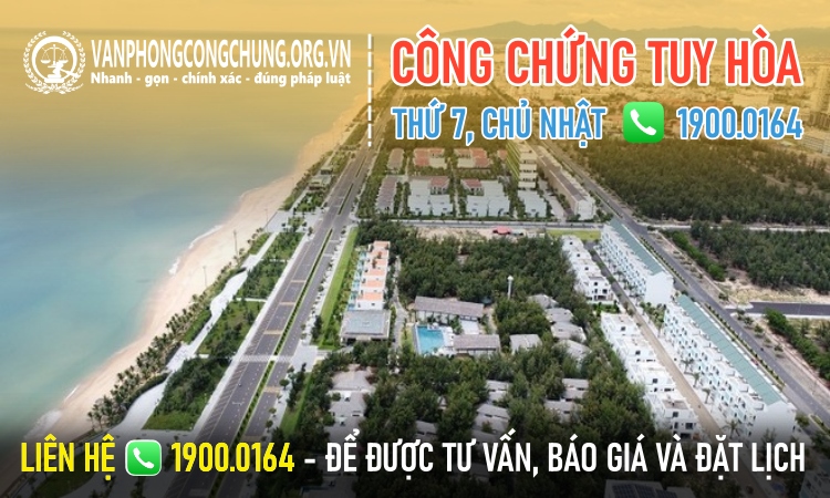 Văn phòng công chứng Tuy Hòa - Phú Yên