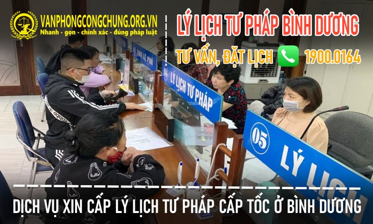 Xin cấp phiếu lý lịch tư pháp Bình Dương