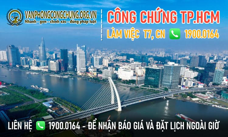 Văn phòng công chứng làm việc thứ 7 TPHCM