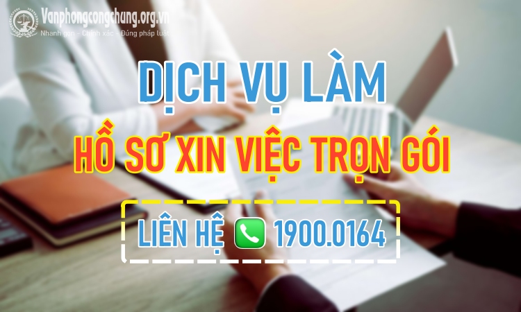 Dịch vụ làm hồ sơ xin việc