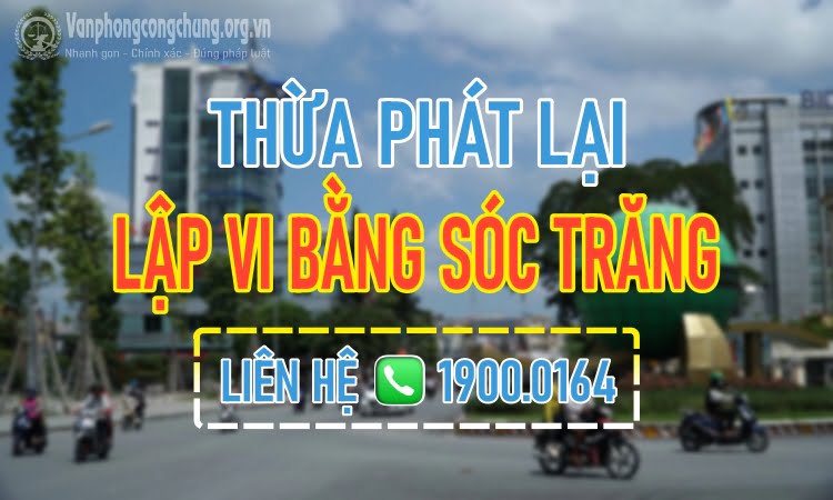 Lập vi bằng Sóc Trăng