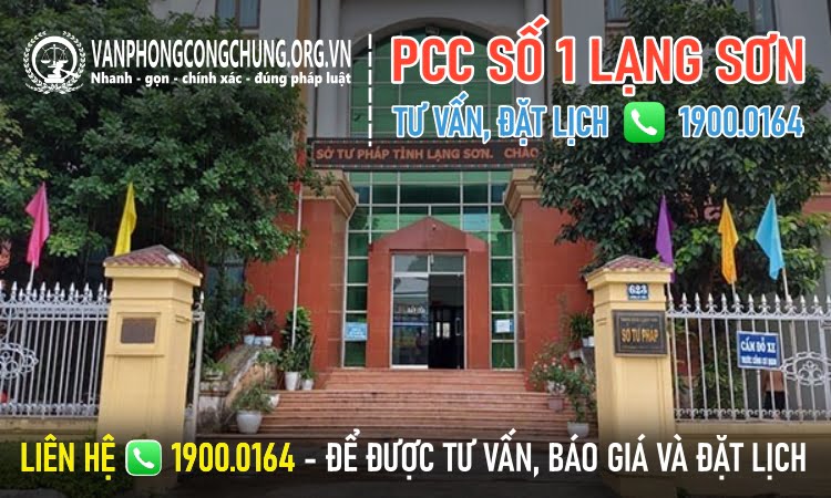 Số điện thoại Phòng công chứng Số 1 tỉnh Lạng Sơn