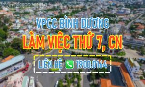 Văn phòng công chứng Bình Dương làm việc thứ 7, chủ nhật