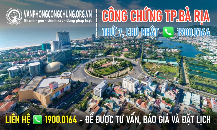 Văn phòng công chứng Thành phố Bà Rịa